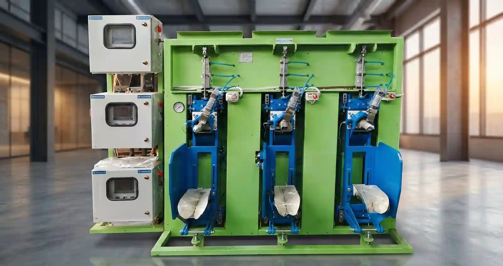 Triple Spout Valve Machine